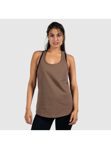 SMILODOX Tank Top Carissa in Braun