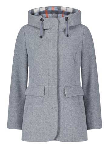 AMBER & JUNE Winterjacke mit Kapuze in Grey Melange