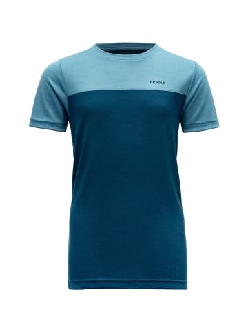DEVOLD NORANGMERINO TEE in Blau