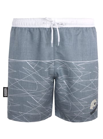 GUGGEN MOUNTAIN Badehose Kariert in Grau