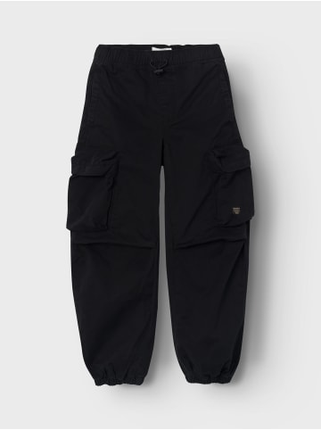 name it Jogger Cargo Hose Twill Parachute Chino Pants NKMBEN in Schwarz