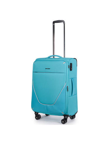 Stratic Strong 4 Rollen Trolley M 65 cm mit Dehnfalte in petrol