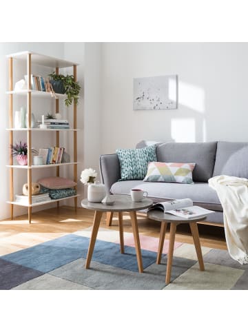 home24 Beistelltisch-Set Nilla II (2-teilig) in Braun-Grau