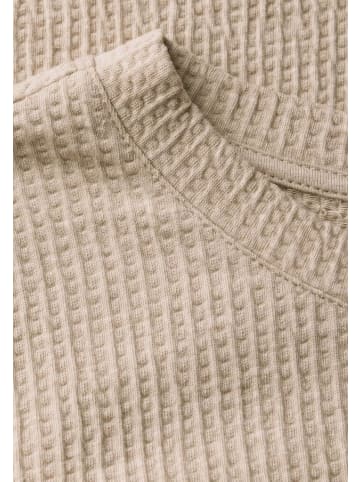 Street One Langarmshirt in sheer beige mel.