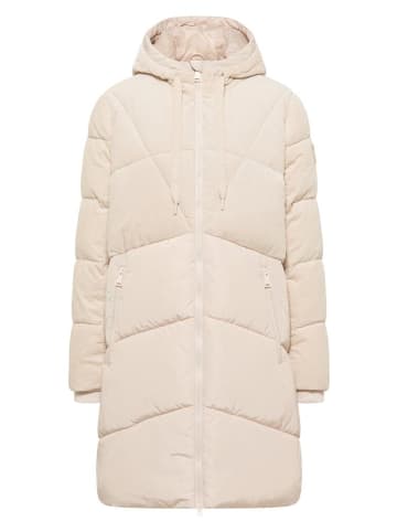 Cecil Mantel in teddy vanilla white
