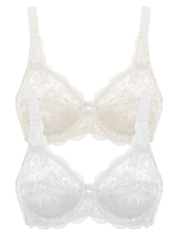 SUSA 2er Pack Bügel BH Latina in champagner weiss