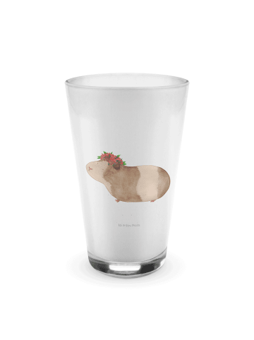 Mr. & Mrs. Panda Latte Macchiato Glas Meerschweinchen Weisheit o... in Transparent