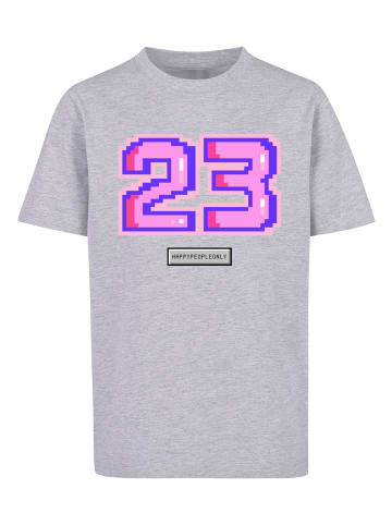 F4NT4STIC T-Shirt Pixel 23 pink in grau meliert