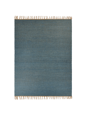 Beliani Kurzflor LUNIA in Blau/Braun - (W) 160 x (H) 0.7 x (L) 230 cm