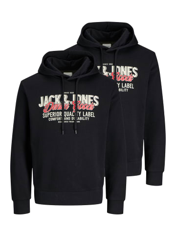 Jack & Jones Sweatshirt / Hoodie Logo in Schwarz