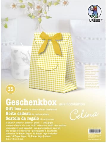Buntpapierfabrik Ludwig Bähr Geschenkbox Celina 9,5x12,5x5cm Packung mit 5 Stück Motiv: 35
