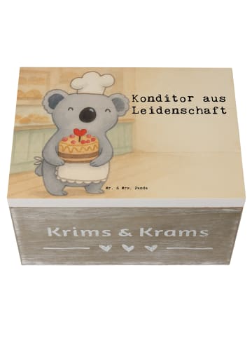 Mr. & Mrs. Panda Box Konditor Leidenschaft Design mit Spruch in Weiß