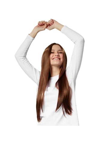 tectake Langhaarperücke mit glattem Haar, braun