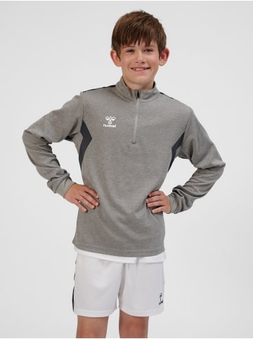 Hummel Halbreißverschluss Jacke Hmlauthentic Kinder in GREY MELANGE