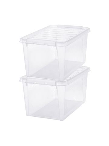 SmartStore 2er-Set Aufbewahrungsbox Classic Transparent 47L