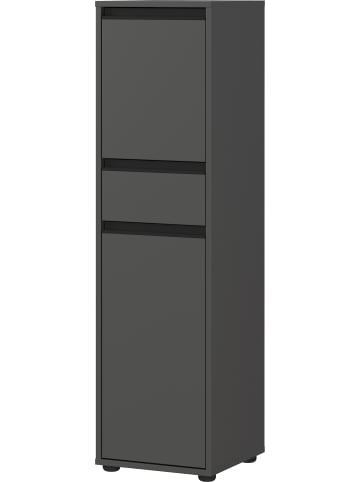 KADIMA DESIGN Badschrank schmal Hamburg Soft-Close Funktion, Midischrank in Graphit