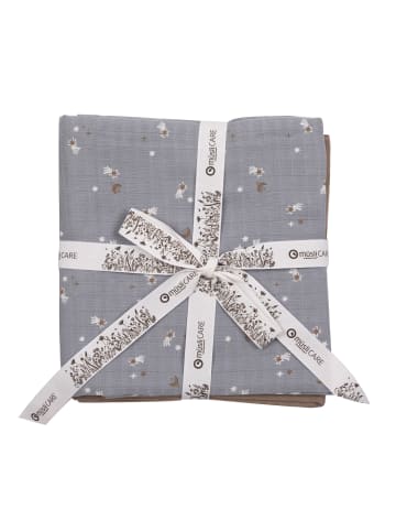müsli Pucktuch 2er-Pack in Jasmin blue/ Balsam cream/ Walnut