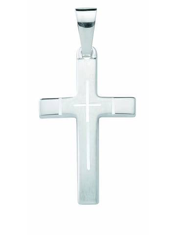 Adeliás Damen & Herren 925 Silber Kreuz Anhänger in silber