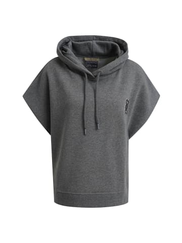 Smith&Soul Oversize Sleeveless Hoodie Cape in Antracite Melange