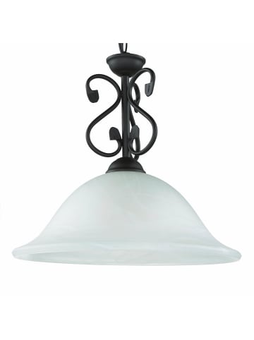 Licht-Erlebnisse Pendelleuchte Ø 40 x (T)90 cm in Schwarz Weiß