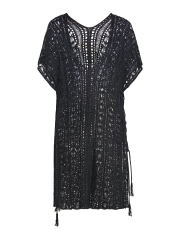 VIRITA Women Poncho in Schwarz