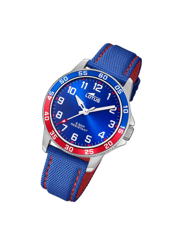 Lotus Analog-Armbanduhr Lotus Junior blau, rot mittel (ca. 36mm)