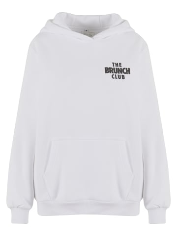 Mister Tee Mister Tee The Brunch Club Ladies Fluffy Hoody in white
