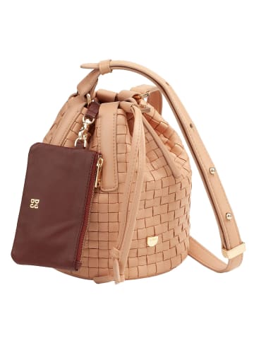 DuDu Filicudi Beuteltasche Leder 14 cm in blush rose