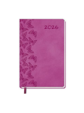 Trötsch Kalender - Trötsch Taschenkalender A7 Soft Touch Schmetterlinge 2026