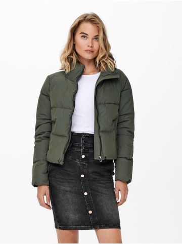 ONLY Kurze Winterjacke Modern Puffer Jackett ONLDOLLY in Olive