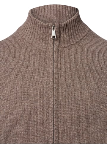 Andrew James Strickjacke in taupe - 0005