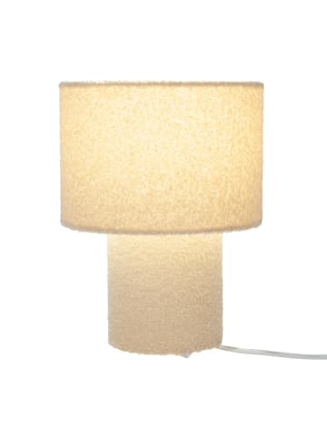 näve Tischleuchte "FLUFFY" in beige - (L)23 cm x (B)23 cm x (H)31 cm