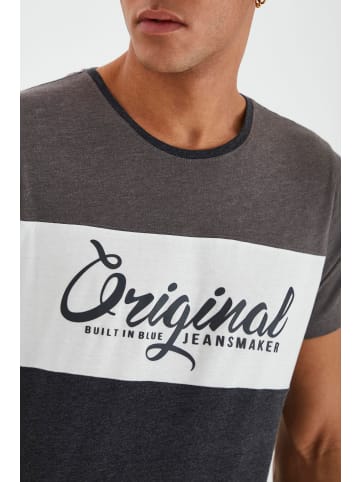 BLEND Rundhalsshirt BHNero in Dunkelgrau