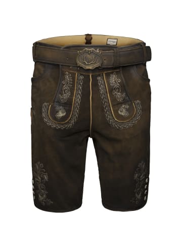 Stockerpoint Lederhose Wastl in dunkelbraun
