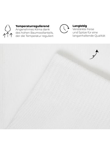 von Jungfeld Sneaker Socken Essentials in Pure White