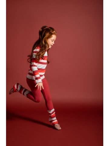 Coccodrillo Leggings mit langen Hosenbein in dunkelrot