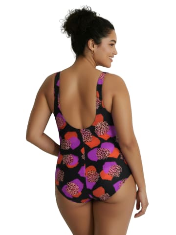 Ulla Popken Badeanzug in schwarz