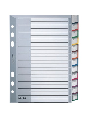 Leitz Register A5 12-teilig PP blanko grau