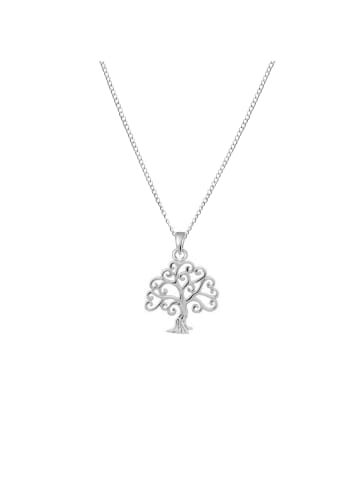 Alexander York Kette mit Anhänger TREE OF LIFE CURLY BRANCHES in 925 Sterling Silber, 2-tlg.