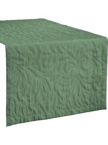 Erwin Müller Jacquard, Baumwollmischung Tischläufer Cadiz in salbei