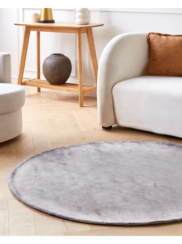 Beliani Kurzflor GESI II in Grau - (W) 140 x (H) 1 x (L) 140 cm