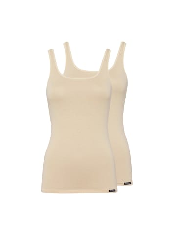 Skiny 2er Pack Tank Top Every Day In Cotton Advantage in Beige