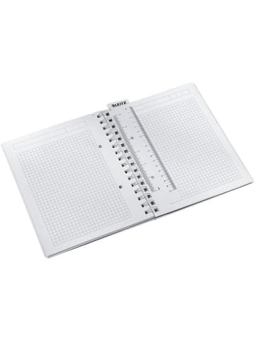 Leitz Collegeblock Wow A5 PP kariert holzfrei 80 Blatt schwarz