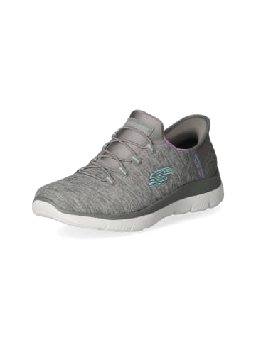 Skechers Slip-On Sneaker DAZZLING HAZE in grau