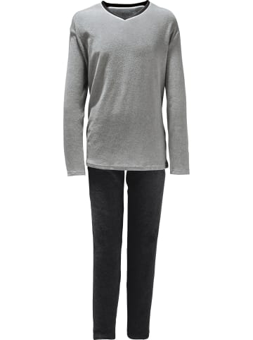 REDBEST Frottee Schlafanzug in grau