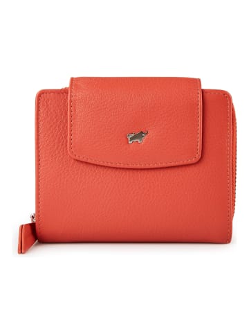 Braun Büffel Joy Geldbörse RFID Schutz Leder 12 cm in coral