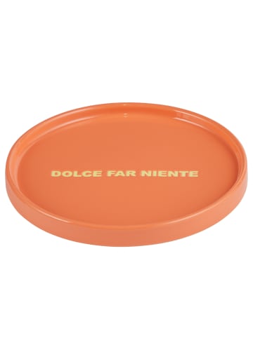 Butlers Teller GOOD VIBES 4er-Set in Orange