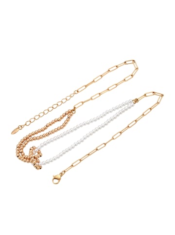 gaya Women Necklace in Rose Gold White