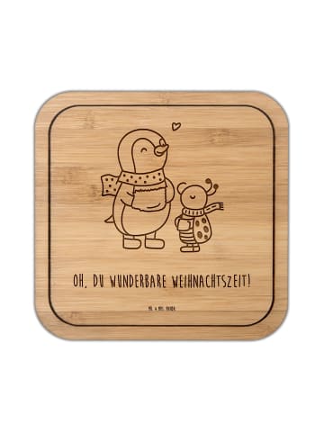 Mr. & Mrs. Panda Untersetzer Kork Smörle Winterzeit mit Spruch in Transparent