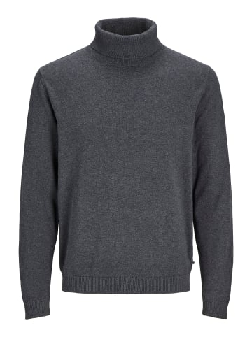 JACK & JONES PLUS Rollkragenpullover in Dark Grey Melange
